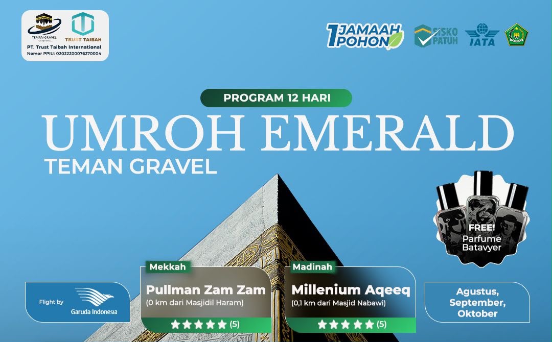 PAKET UMROH EMERALD – 12 HARI